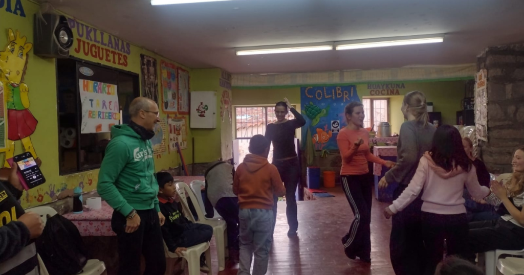 Volunteers at afterschool club