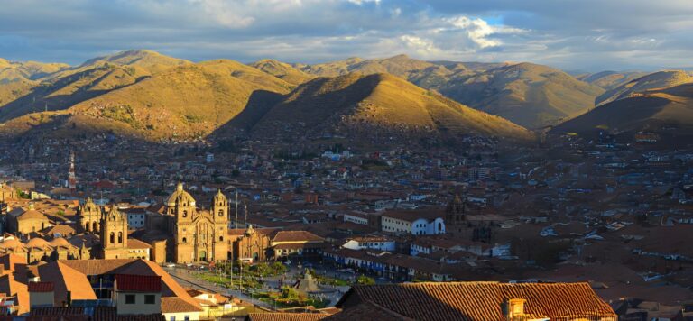 Cusco in the Andean mountains