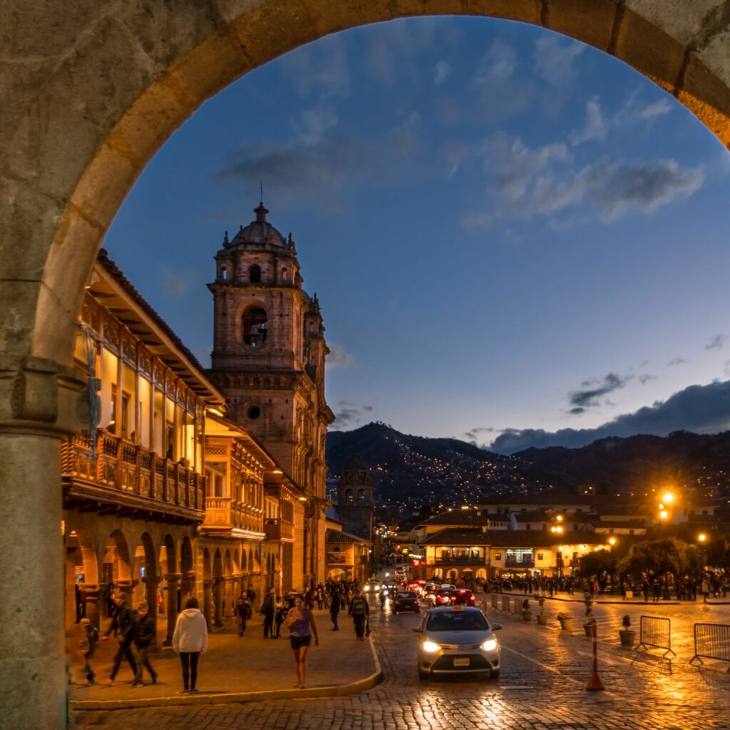 Unique mix of building style in Cusco