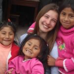 woman centre children