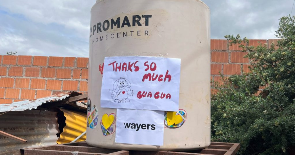 Donated Water Storage at Dog Shelter