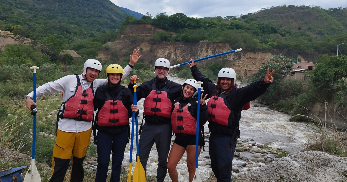 Ready for the rafting tour at Cusipata